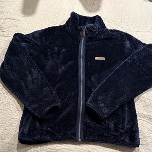 Columbia Fire Side Dark Blue Fleece Jacket